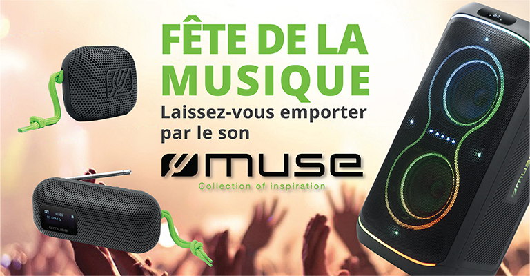 Notre sélection d'enceintes Muse pour la fête de la musique
